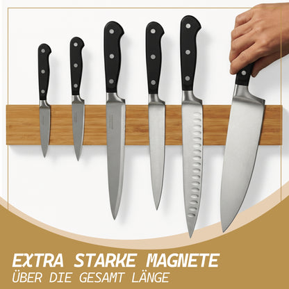 Magnetleiste aus Holz 40 cm Messerhalter