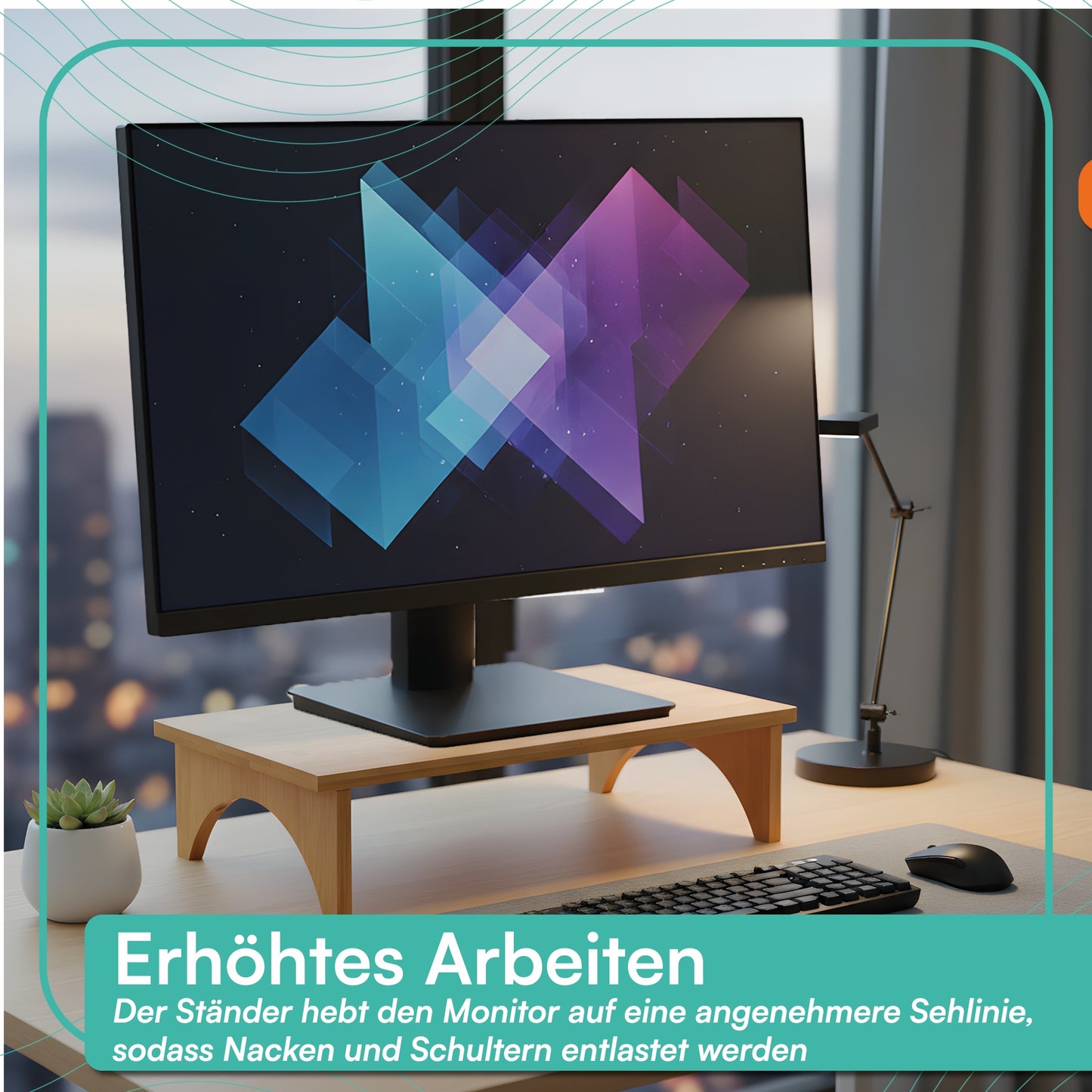 Monitorständer 40 x 24 x 10,5 cm