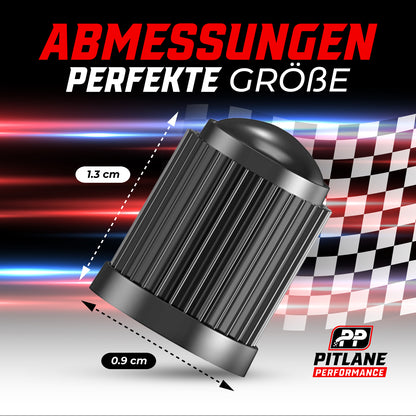 Pitlane Performance® Schrader Ventilkappen 10 Stück