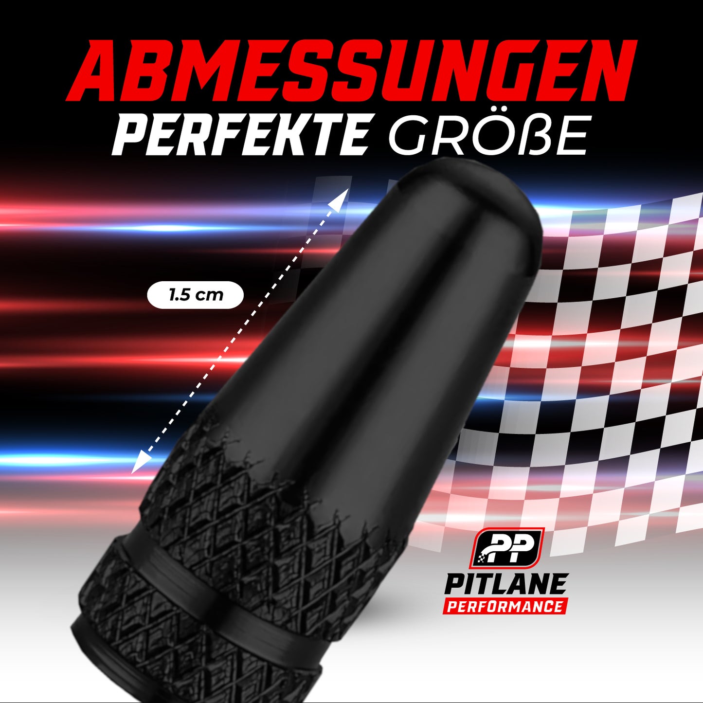 Fahrrad Ventilkappen Dunlop / Presta Aluminium 4 Stück