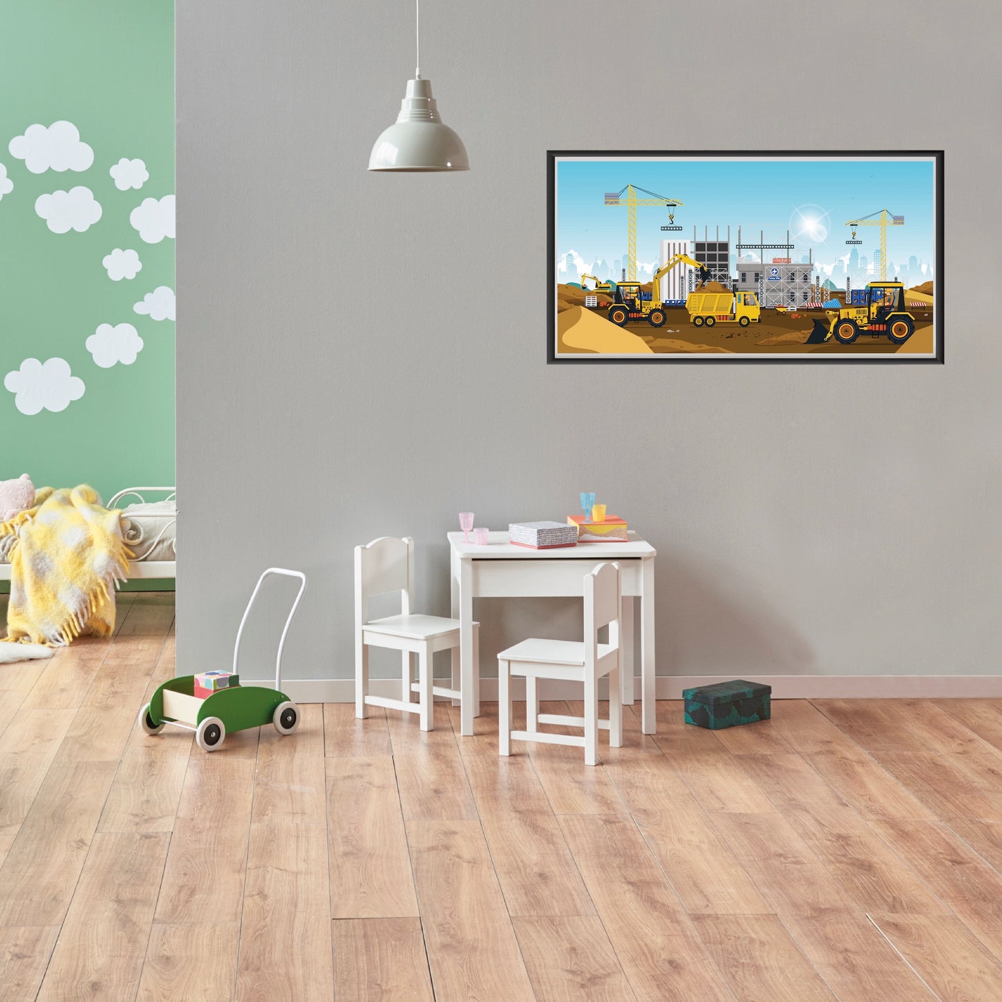 Baustellen Poster  82 x 42 cm