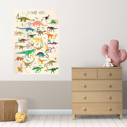 Dino ABC Poster Lernposter für Kinder 42 x 60 cm