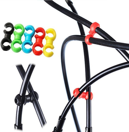 Fahrrad Hydraulikschlauch-Clips 8er Set Farbe: Schwarz