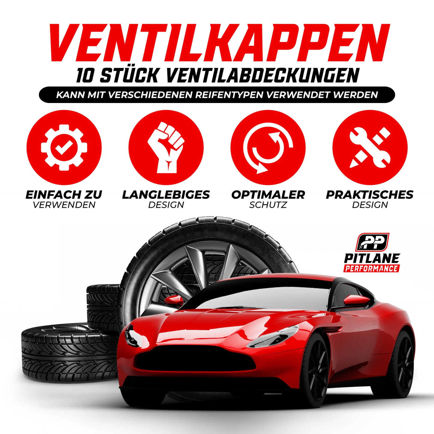 Parent: Schrader Ventilkappen; 10er Set