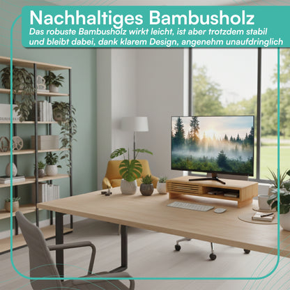 Monitorständer mit Schiebefach 42 x 24 x 10,5 cm