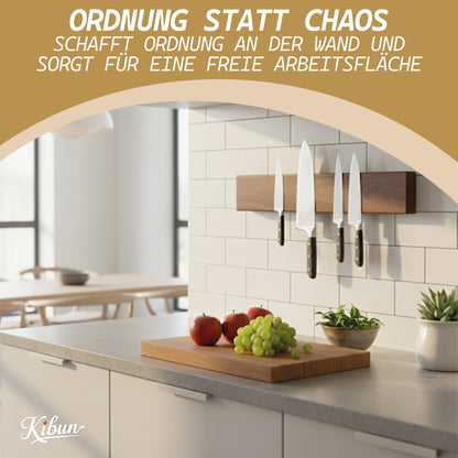 Magnetleiste aus Holz 40 cm Messerhalter