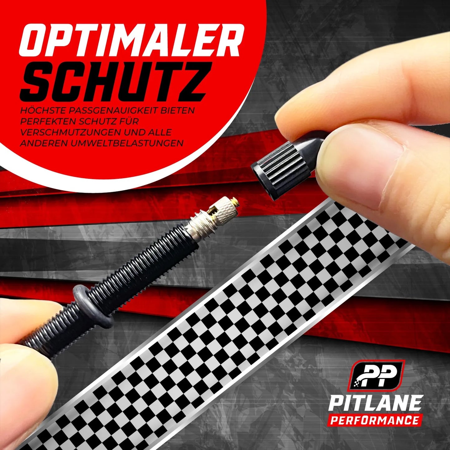 Presta Fahrradventil 4er Set inkl. Kappe & Schrader Adapter 18 teiliges Reperaturset