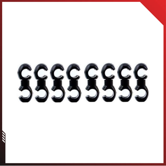 Fahrrad Hydraulikschlauch-Clips 8er Set Farbe: Schwarz