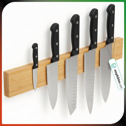 Magnetleiste aus Holz 40 cm Messerhalter